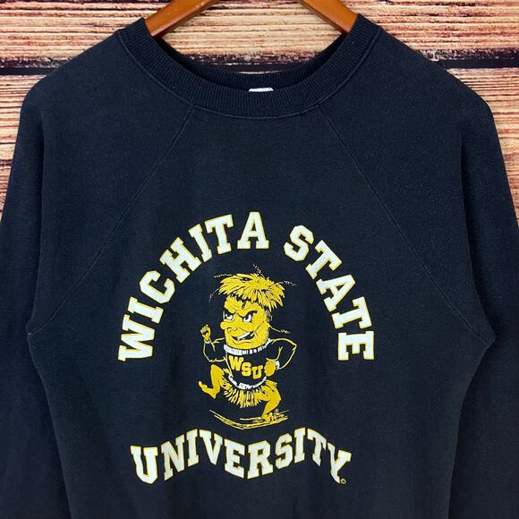 Vintage 1980s Wichita State University Shockers College Crewneck - Picture 2 of 8